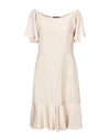 TWINSET TWINSET WOMAN MINI DRESS SAND SIZE 8 VISCOSE, LINEN, ACETATE,34905798LH 7