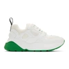 STELLA MCCARTNEY STELLA MCCARTNEY WHITE AND GREEN ECLYPSE SNEAKERS