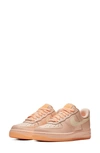 Nike Women's Air Force 1 '07 Essential Casual Shoes, Pink In Crimson Tint/ Orange