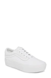 Vans Old Skool Mono Platform Sneaker In True White