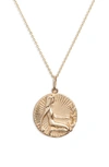 LOREN STEWART DAUGHTER OF EVE CURB CHAIN PENDANT NECKLACE,N18399