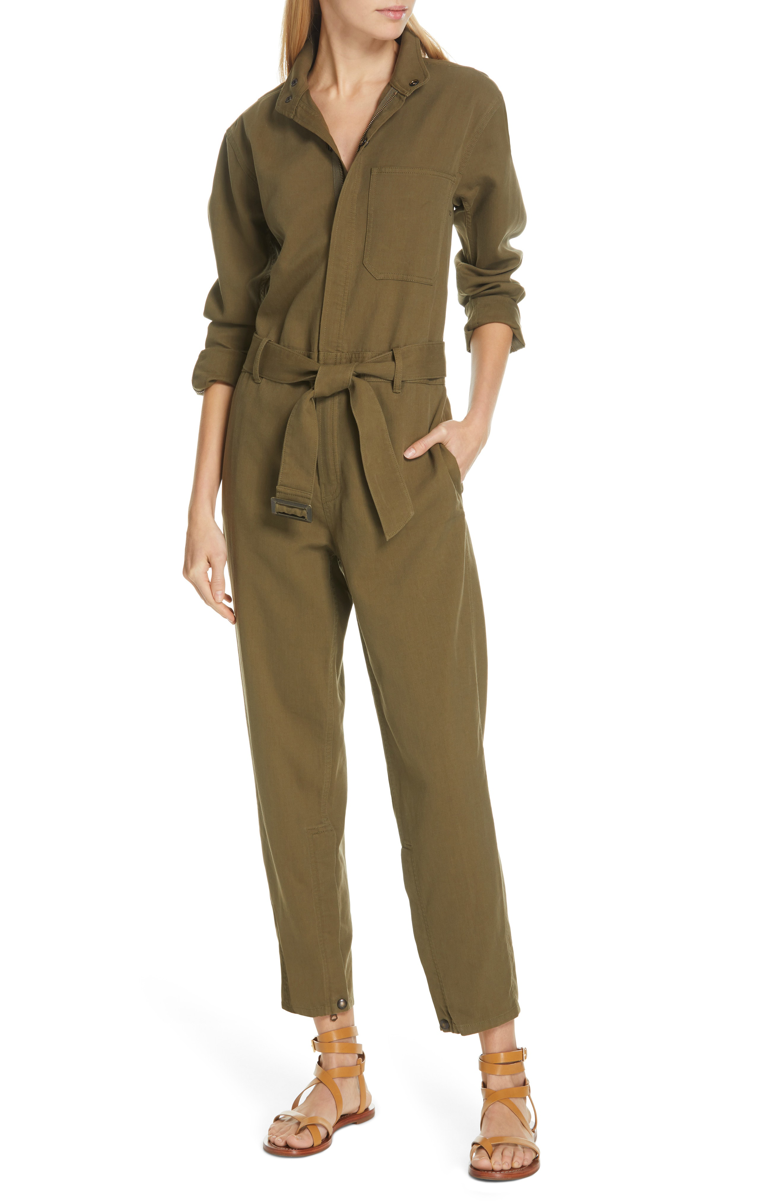 green polo jumpsuit
