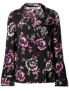 Mcq By Alexander Mcqueen Floral Print Lounge Shirt In Black