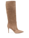 GIANVITO ROSSI CAMEL SUEDE BOOTS