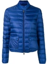 Moncler Quilted Shell Down Jacket In Blue