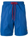 PAUL & SHARK PAUL & SHARK CONTRAST DRAWSTRING SWIM SHORTS - 蓝色