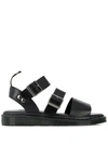 Dr. Martens' Gryphon Brando Strappy Sandals In Black