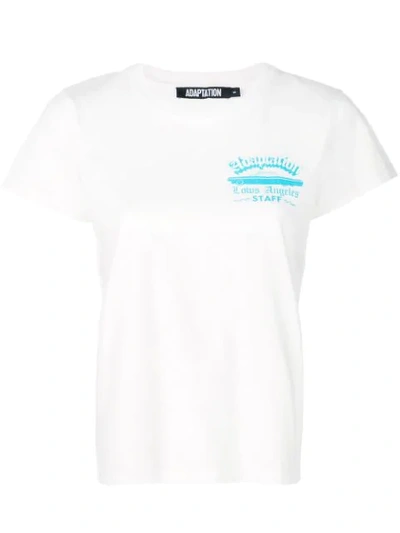 Adaptation Round Neck T-shirt In White