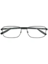 Montblanc Rectangular Frame Glasses In Black