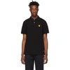 AMI ALEXANDRE MATTIUSSI AMI ALEXANDRE MATTIUSSI BLACK SMILEY EDITION PATCH POLO