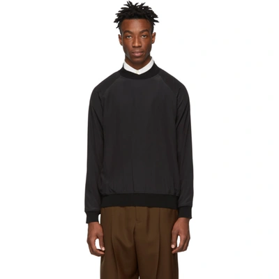 Haider Ackermann High Neck Sweatshirt In Black