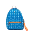 MCM Resnick Backpack in White Logo Nylon,8809578697375