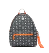 MCM Resnick Backpack in White Logo Nylon,8809578697368