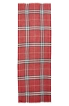 BURBERRY GIANT CHECK PRINT WOOL & SILK SCARF,8018468