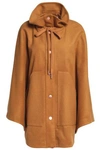 SEE BY CHLOÉ SEE BY CHLOÉ WOMAN WOOL-BLEND FELT CAPE CAMEL,3074457345619505241