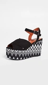 CASTAÃ±ER X MISSONI ENGIE WEDGE SANDALS