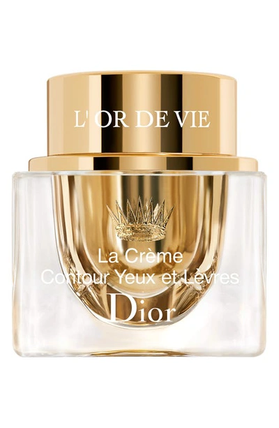 Dior L'or De Vie La Creme Contour - Yeux Et Levres, 0.5 oz In Size 1.7 Oz. & Under