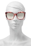 GUCCI GUCCI WOMAN D-FRAME PRINTED ACETATE AND SILVER-TONE SUNGLASSES PINK,3074457345619832874