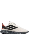 ADIDAS ORIGINALS OFF-WHITE SOBAKOV QUILTED LEATHER LOW-TOP SNEAKERS