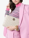 GUCCI GUCCI WHITE QUILTED LEATHER GG CLUTCH BAG,5255410OLET13452470