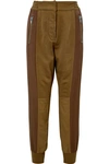 HAIDER ACKERMANN PANELED COTTON-BLEND AND LINEN TRACK PANTS