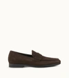 Tod's Loafers In Suede In Brown