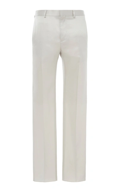 Givenchy Straight Leg Satin Pants In Neutral