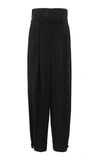 GIVENCHY HIGH-WAISTED PLEATED CREPE PANTS,705769