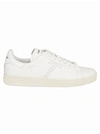 Tom Ford Beige Calf Leather Sneakers In White