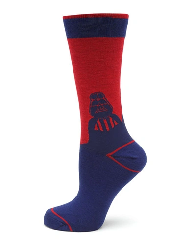 Cufflinks Inc. Darth Vader Mod Socks In Blue