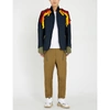 SACAI EPAULETTES-DETAILED EMBROIDERED JACKET