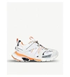 Balenciaga Multicolor Mesh And Rubber Track Sneakers In White/oth