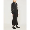 RICK OWENS ZIPPED STRETCH-WOOL AND SATIN BOMBER JACKET