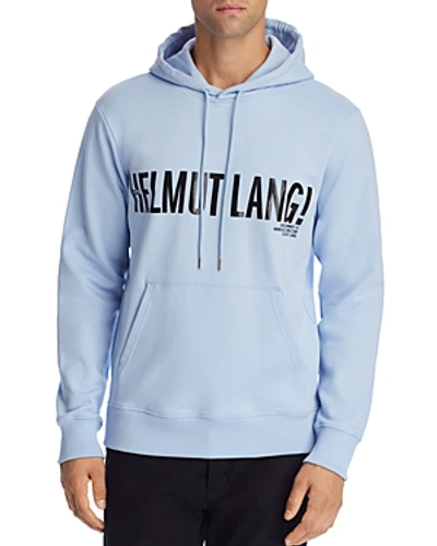 Helmut Lang Exclamation Logo-print Loopback Cotton-jersey Hoodie In Flag