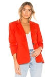 CINQ À SEPT CINQ A SEPT MILITARY TWILL KHLOE BLAZER IN PAPRIKA,CINR-WO18