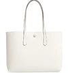 Kate Spade Large Molly Leather Tote - White In Parchment