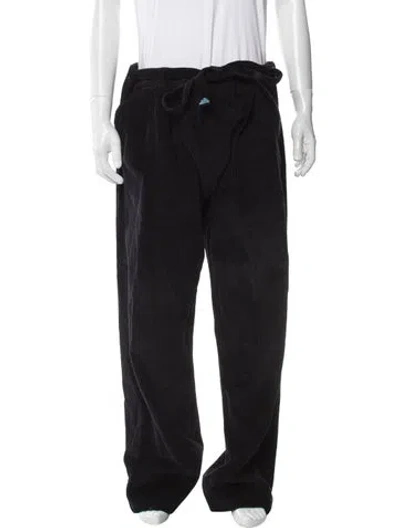 Pre-owned 18 East Corduroy Pants In Black