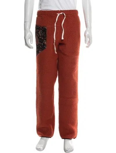Pre-owned 18 East Graphic Print Sweatpants In Orange