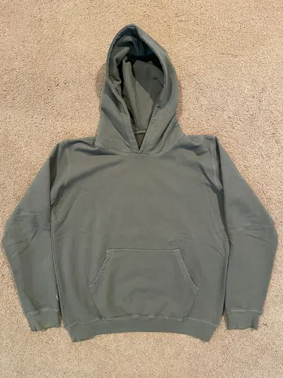 Pre-owned 18 East X Standard Issue Nyc Standard Issue X 18e - Hooded Sweatshirt / Deep Lichen Green (size Large)