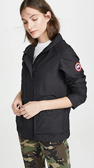 Canada Goose Elmira Windbreaker Jacket In Black