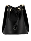 AVENUE 67 BLACK LEATHER HANDBAG,10834456