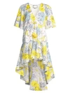 ALEXIS Idella Floral High-Low Flounce Dress