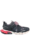 Balenciaga Track Mesh Running Sneakers In Black