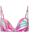 EMILIO PUCCI FLORAL PRINT BALCONETTE BIKINI TOP