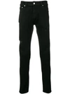 Represent Distressed Skinny Jeans In Black