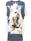 ANTONIO MARRAS PANELLED GRAPHIC MINI DRESS