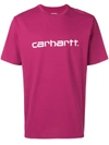 CARHARTT CARHARTT LOGO PRINT T-SHIRT - PINK