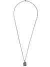 GUCCI GUCCI GEOMETRIC LOGO NECKLACE - 银色