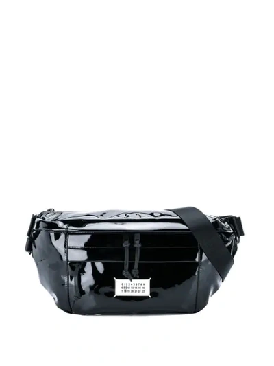 Maison Margiela Large High-shine Logo Belt Bag - 黑色 In Black