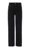 MATTHEW ADAMS DOLAN MID-RISE CROPPED STRAIGHT-LEG JEANS,683316